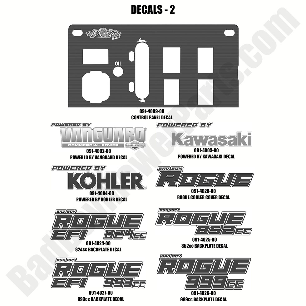 2019 Rogue - Decals - 2